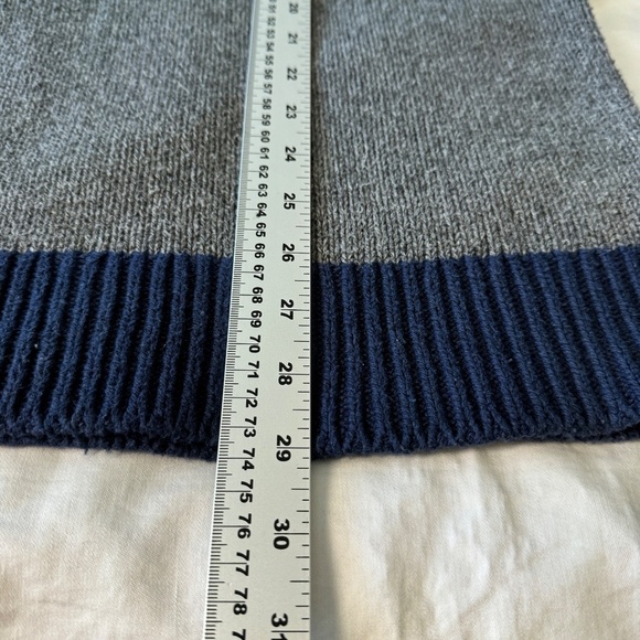 Tommy Hilfiger Luxury Blend Men's Gray Logo Long Sleeve Knit Sweater Large - Picture 11 of 14